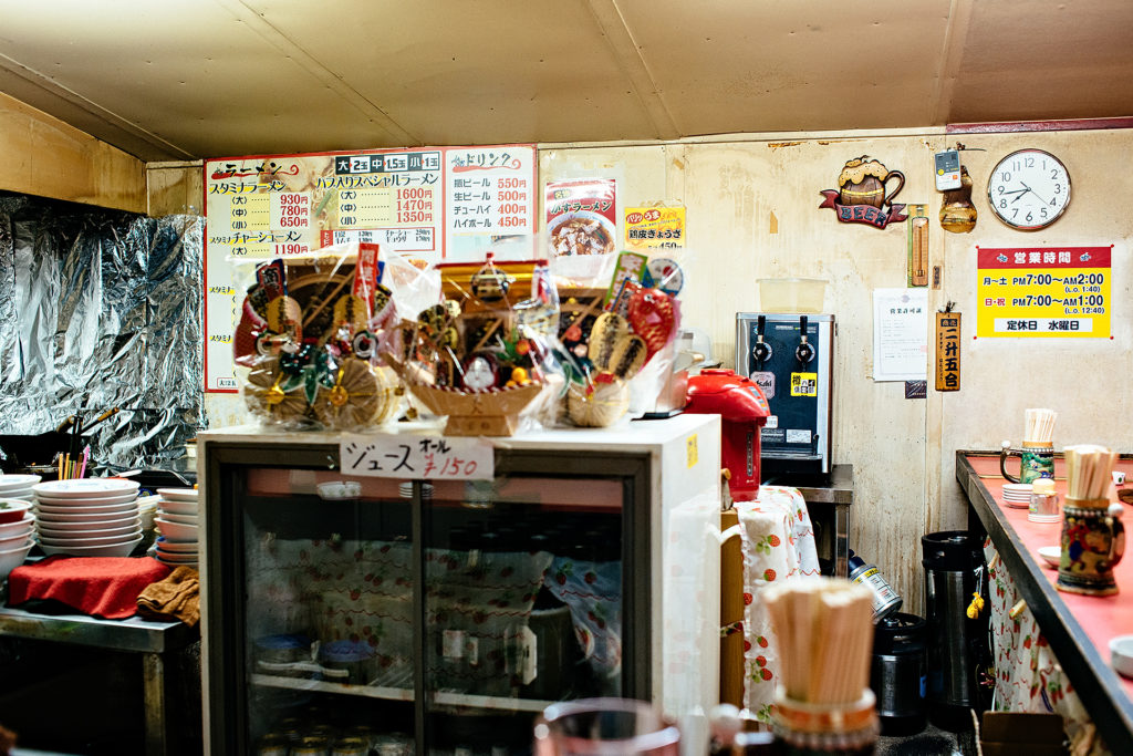 Interior of Mr. Ramen restaurant